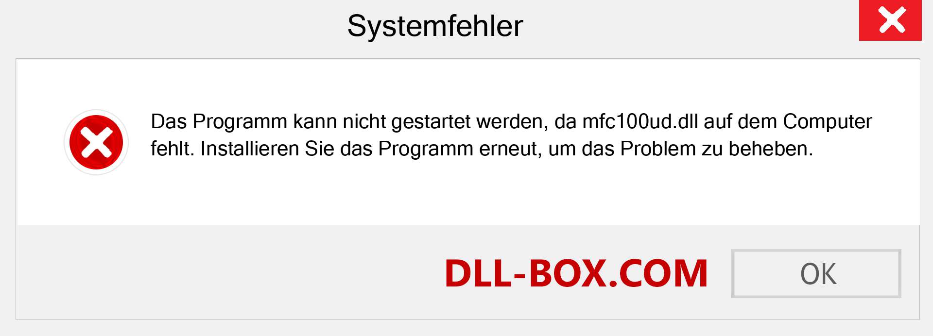 mfc100ud.dll-Datei fehlt?. Download für Windows 7, 8, 10 - Fix mfc100ud dll Missing Error unter Windows, Fotos, Bildern