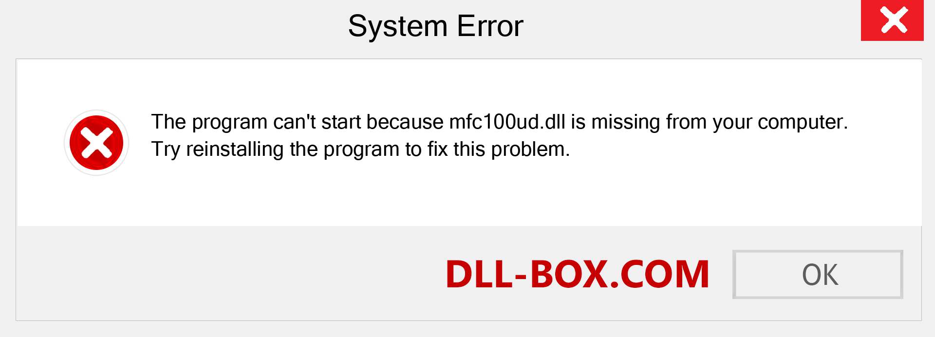  mfc100ud.dll file is missing?. Download for Windows 7, 8, 10 - Fix  mfc100ud dll Missing Error on Windows, photos, images